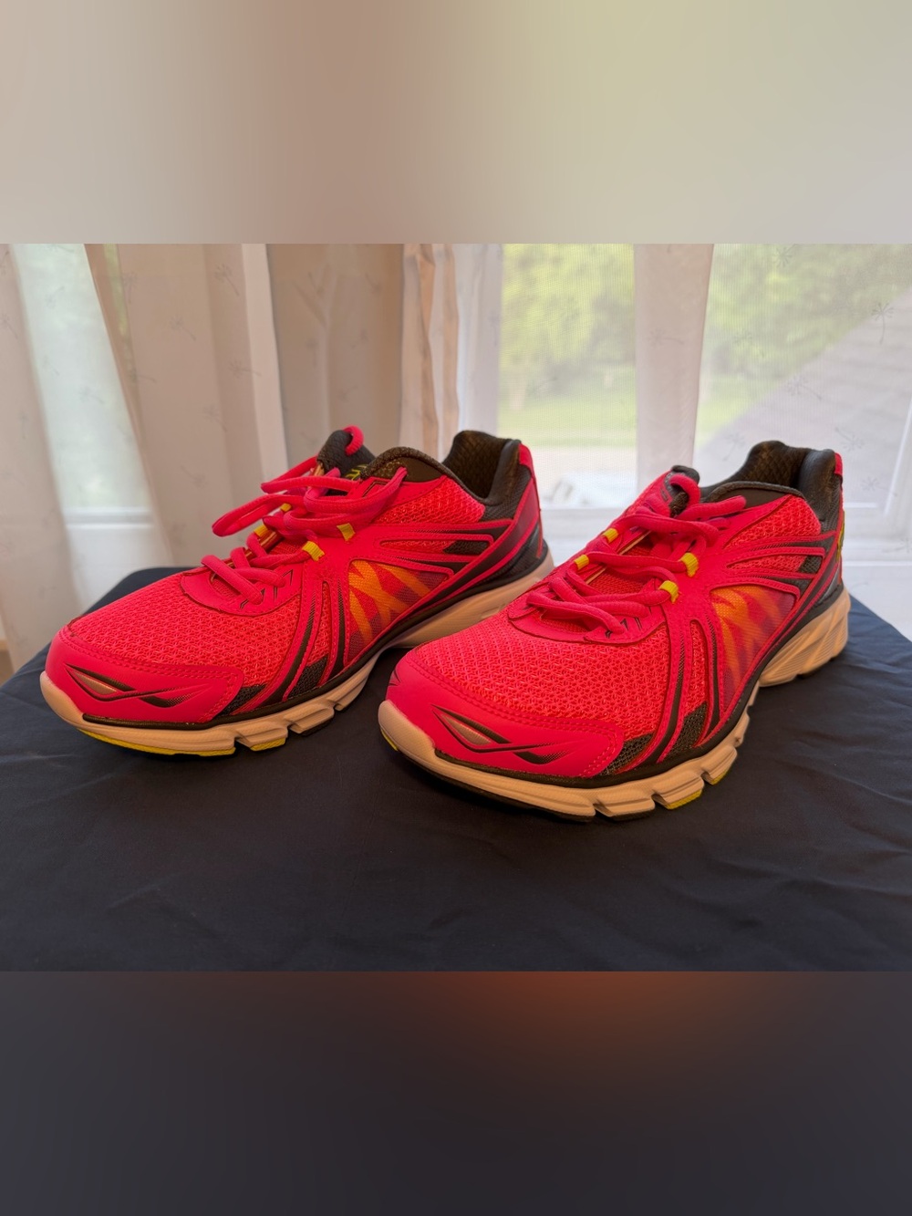 Fila Neon Pink and Yellow Women's Athletic Shoes